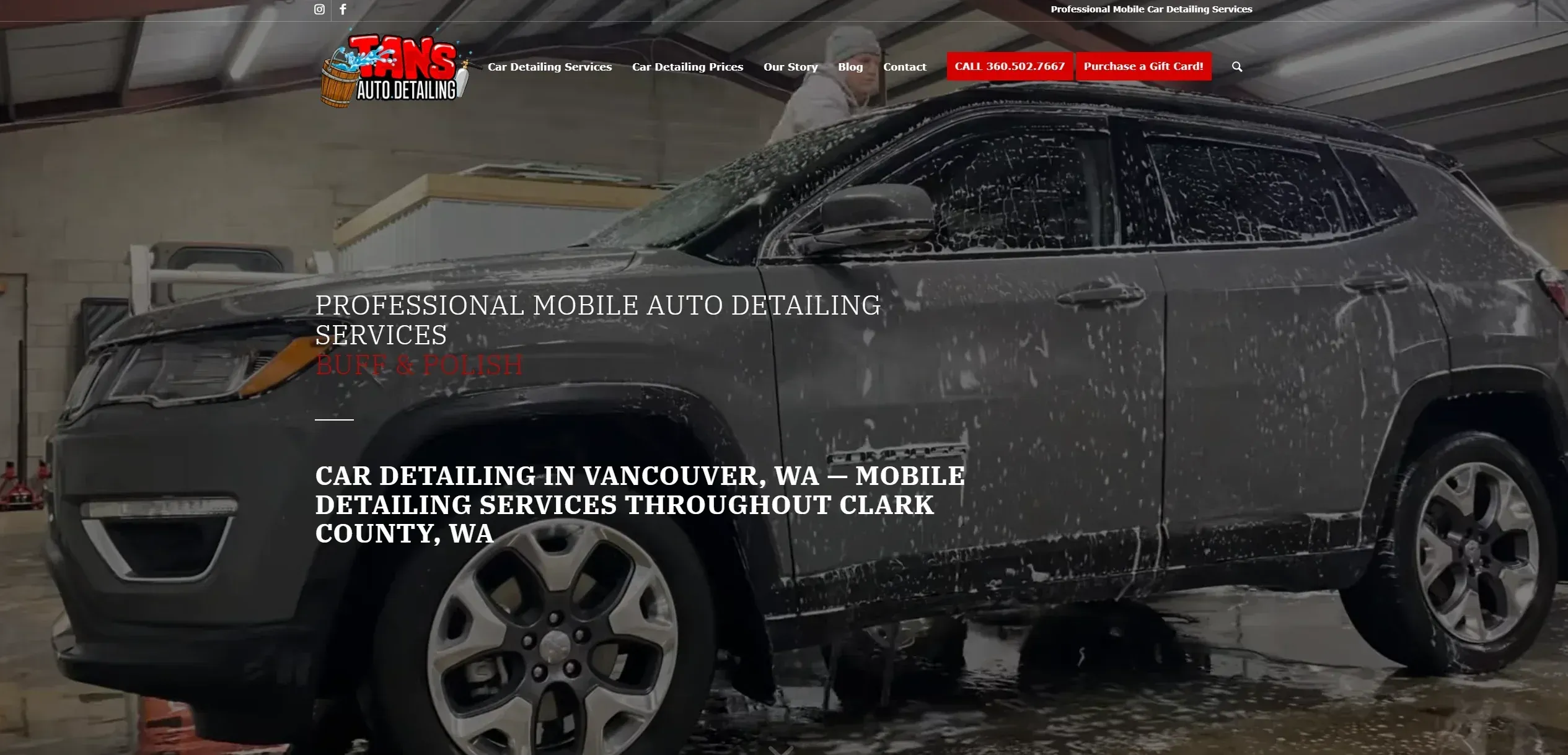 Tan's Auto Detailing website built by Savo Group