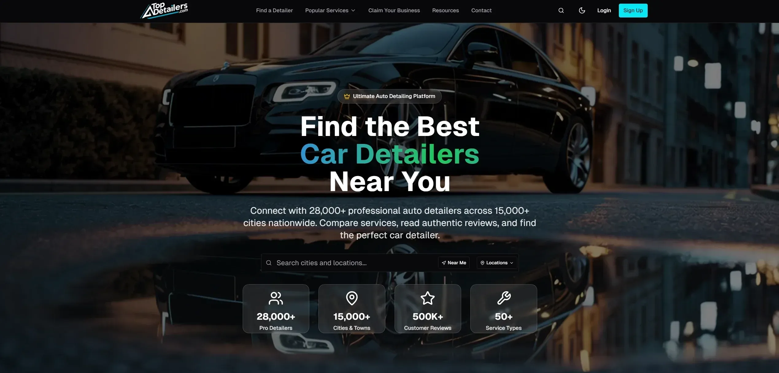 Top Detailers website screenshot