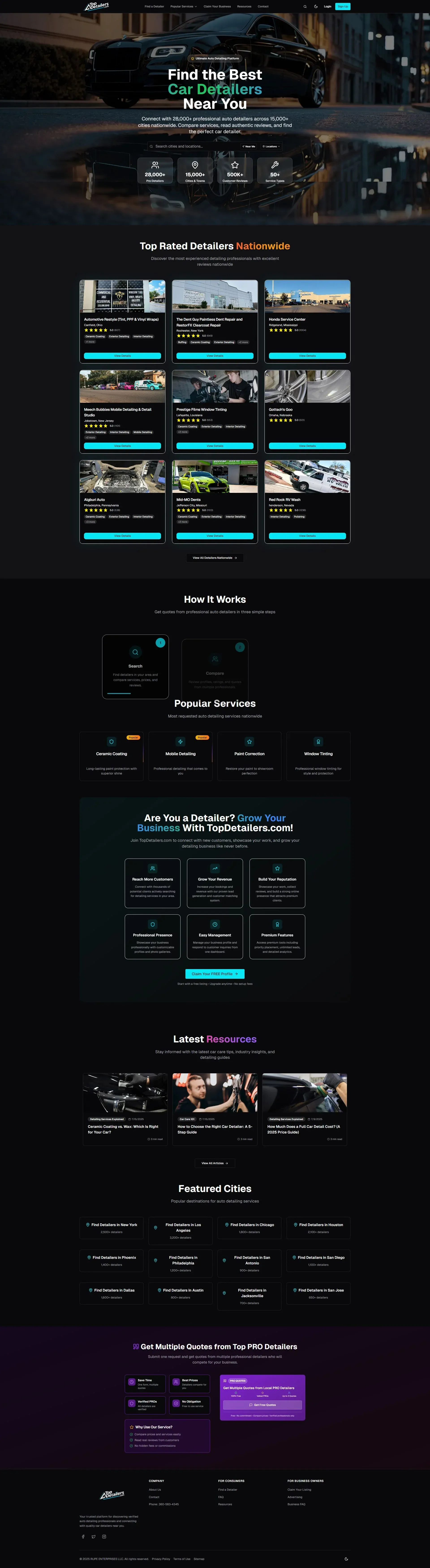 TopDetailers.com directory built by Savo Group